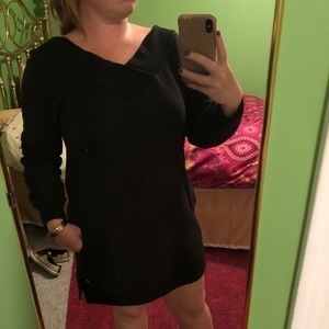 Kate Spade black athleisure dress